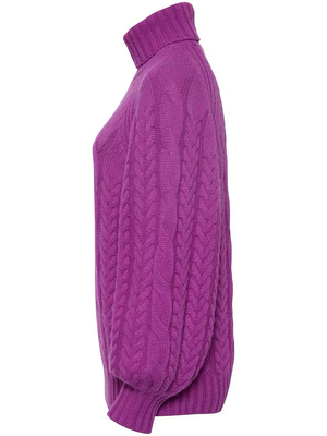 Pullover - Wolle/Kaschmir - Violett