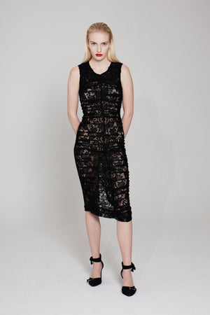 Kleid - Spitze - Schwarz