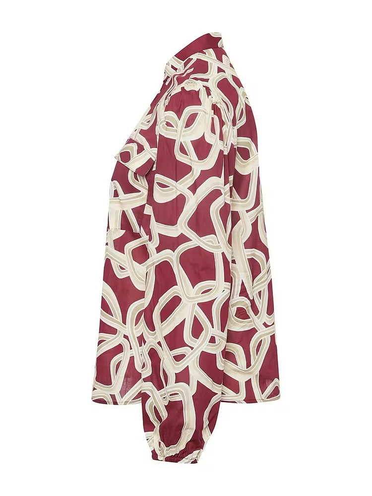 Bluse - Multicolor - Bordeaux