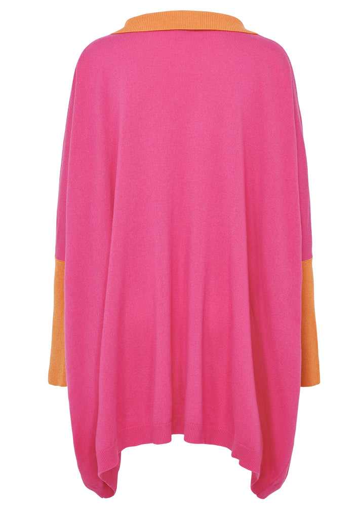 Cape - Kaschmir - Pink/Orange