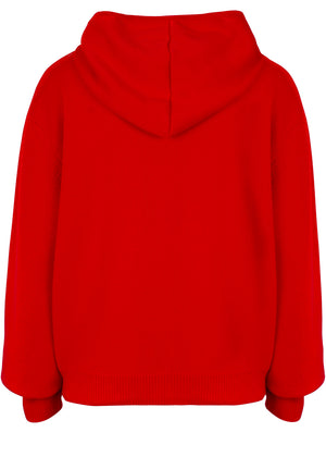 Hoodie - Kaschmir - Rot