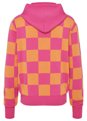 Hoodie - Kaschmir - Orange/Pink