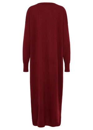 Kleid - Kaschmir - Bordeaux
