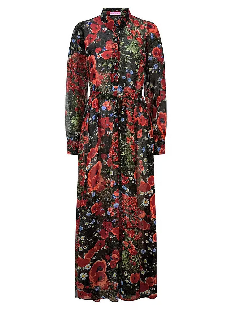 Kleid - Blumenprint - Multicolor