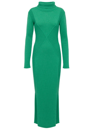 Strickkleid - Kaschmir - Grasgrün