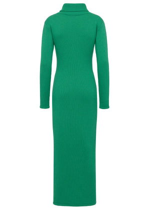 Strickkleid - Kaschmir - Grasgrün